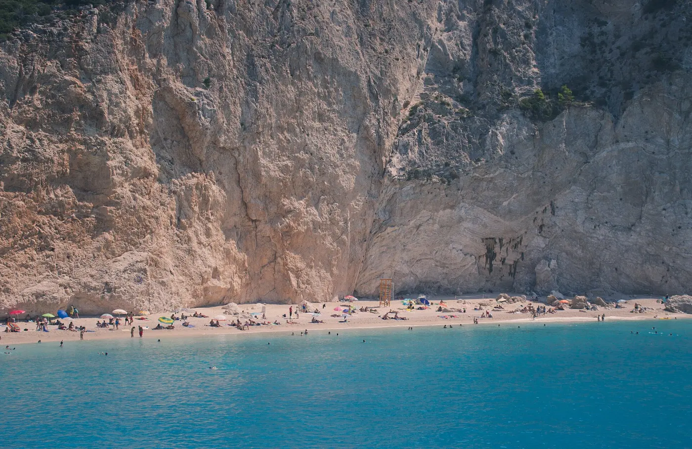 Pláž Porto Katsiki na Lefkadě